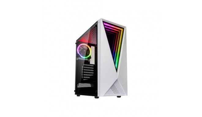 Kolink RGB midi-torn VOID aknaga, valge