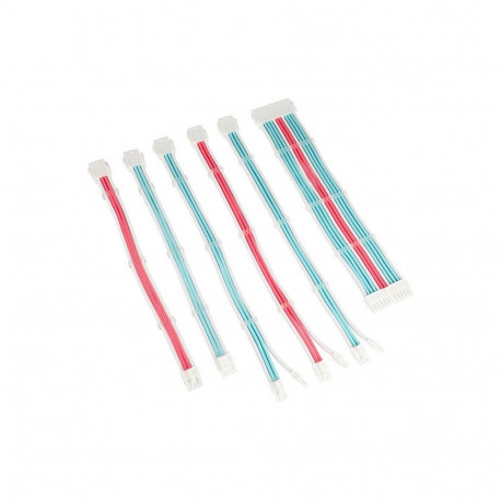 "Kolink Core Adept Braided Cable Extension Kit - Brilliant White/Neon Blue/Pure Pink"