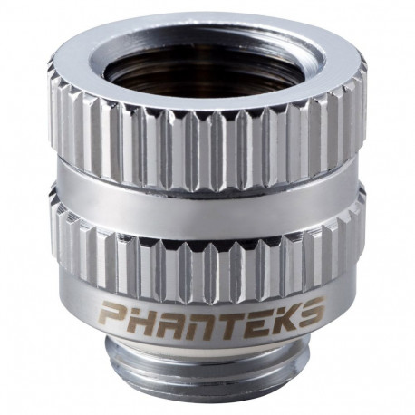Phanteks adapter Glacier M-F, sirge pöördadapter G1/4 Inch isane kuni G1/4 Inch emane, kroomhõbedane