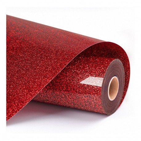 "LOKLiK Plotterfolie Glitzer - Rot - 30,5 x 90 cm"