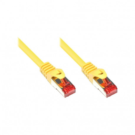 "GoodConnections Patchkabel mit Rastnasenschutz, Cat. 6, S/FTP, PiMF, PVC, 250MHz, gelb, 50m,"