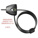 Lock Python reguleeritav trosslukk 5mm 8417EURDPRO
