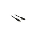 "Inter-Tech Kabel Type C auf Type C 90°, 1m schwarz"