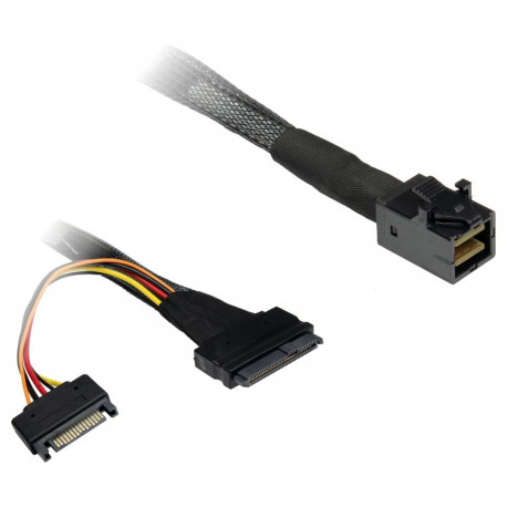 "Inter-Tech Kabel SFF 8643 - SFF 8639, SATA Power 0,75m"