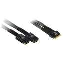 Inter-Tech kaabel SFF 8654-8x - SFF 8087-2x 0,75m