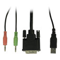 "Inter-Tech KVM Switch AS-41DA DVI, 4 Port, Metall"
