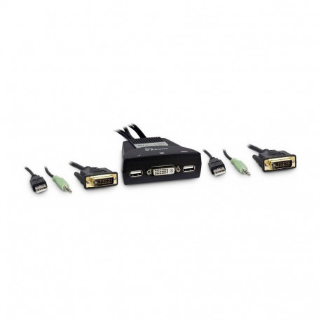 "Inter-Tech KVM Switch LS-21DA DVI, 2 Port, Kunststoff"