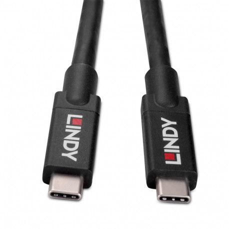 USB-C Cable - Lindy 43439 Active USB-C to USB-C Cable 8m, Black