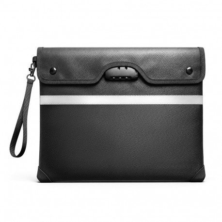 Fireproof RFID bag OTN-38 for documents with combination lock 37.5 x 29.5 cm - black