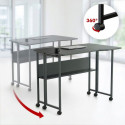 Folding desk, mobile MC-126 L/B