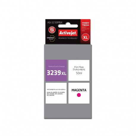 Activejet tindikassett AB-3239MNX Brother LC3239XLM asendus Supreme 50ml, magenta