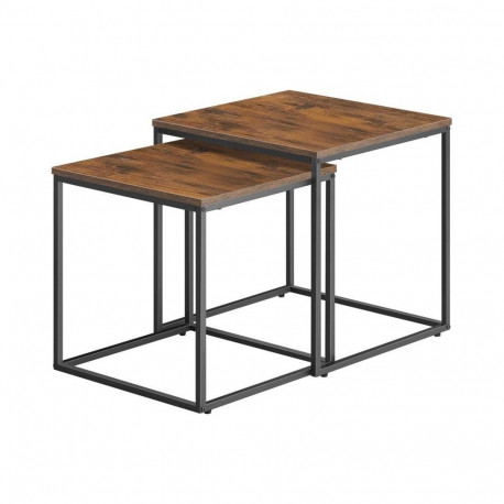 Lauakomplekt 2-osaline 45X45X45 50X50X50, pruun