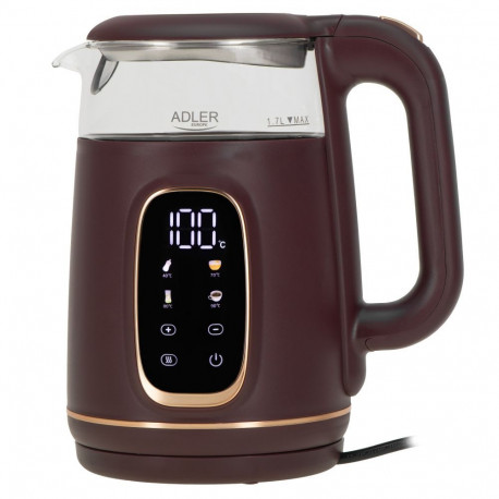 Adler Kettle with LED Display | AD 1305 | Electric | 2200 W | 1.7 L | Plastic | 360 rotational base 