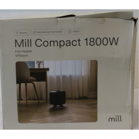 Mill SALE OUT. | Heater | CUS1800MECBA | PTC Fan | 1800 W | Suitable for rooms up to 30 m | Black | 