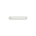PATCH PANEL BLANK 12 PORT 1U 10" FTP FOR KEYSTONE MODULES GREY LANBERG V2