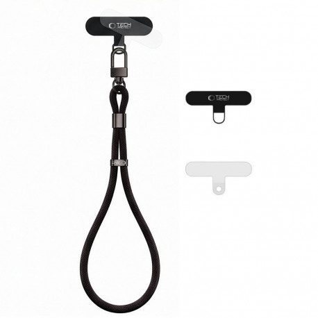 TECH-PROTECT C11S ROPE WRIST STRAP OBSIDIAN BLACK