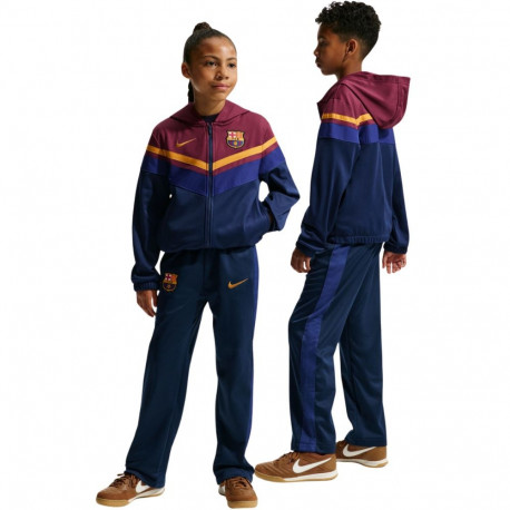 Dres dla dzieci Nike FC Barcelona Home granatowo-bordowy IO3566 682 L