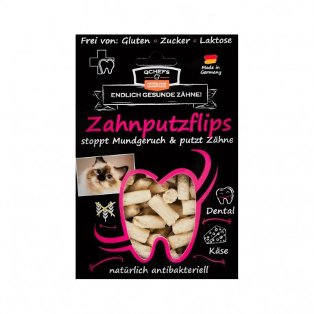 QCHEFS Cat Treat Dental Flips 40 g