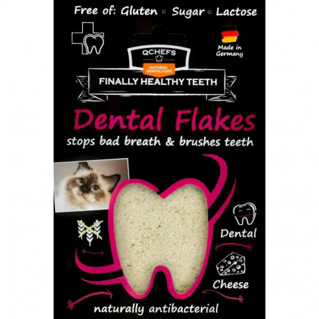 QCHEFS Dental Flakes Cat 80g