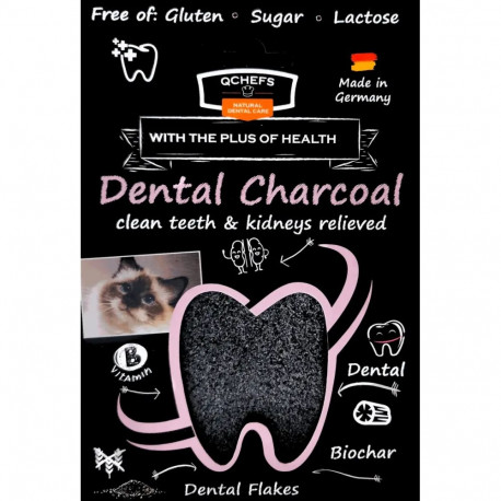 QCHEFS Cat Treat with Activated Charcoal Dental Charcoal 70 g