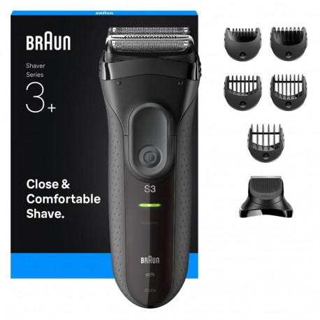 Braun fooliumhabemeajaja-trimmer 3000BT, must, hall