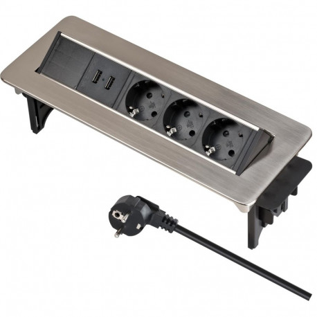 Power strip desk Indesk Power 3x 2xUSB