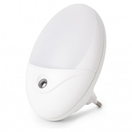 "Entac Nachtlicht 0.5W Oval CW White Dämmerungssensor"