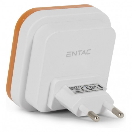 "Entac Nachtlicht 0.5W quadrat. WW Orange Dämmerungssensor"