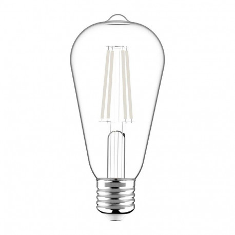 Avide LED pirn ST64 8.5W E27 2700K valge hõõgniidiga, soe valge