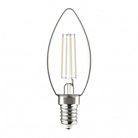 Avide LED-pirn küünal valge filament 4.5W E14 2700K, soe valge