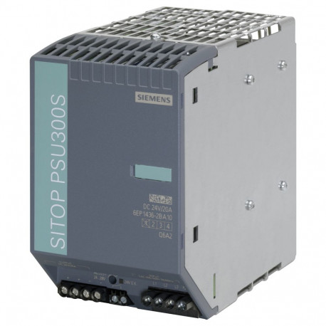 Siemens toiteplokk SITOP PSU300S 6EP14362BA10 reguleeritud 20A 3-faasiline sisend 400-500VAC