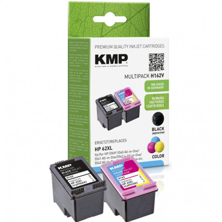 "KMP 1741,4005 MultiPack black pigm. ink, color dye ink ersetzt HP62XL (C2P05AE, C2P07AE)"