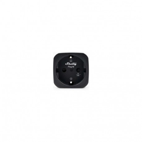 SHELLY Plug M Gen3 Black WLAN Power Metering Smart Plug