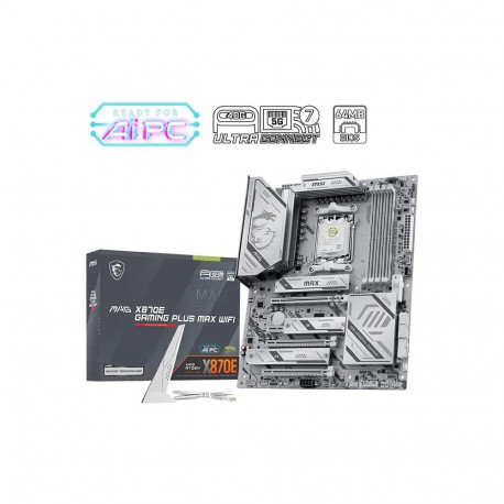 Motherboard - MSI MAG X870E Gaming Plus Max Wi‑Fi AM5 ATX Black