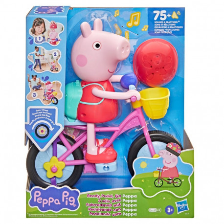 PEPPA PIG interaktiivne mänguasi Peppa jalgrattaga