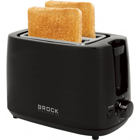 Brock BT 1007 BK 2 Slices Toaster 650-700W, Black