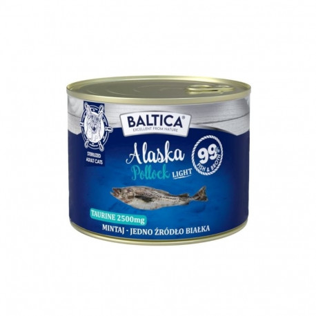 BALTICA Excellent Mono Pollock Light - wet cat food - 185g