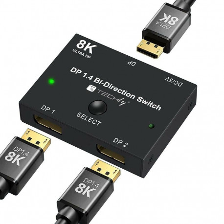 Techly videolüliti IDATA-DP-2DP-8KT DisplayPort