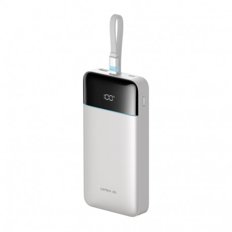 Cuktech Cuktech LPB252N 120W 25000mAh Powerbank with Built-in USB-C Cable - White
