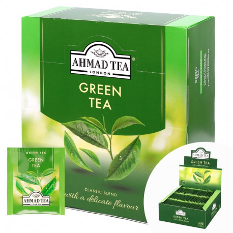 Green tea AHMAD Classic 100 pcs in a box in an envelope