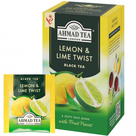 Must tee AHMAD Lemon & Lime Twist 20tk ümbrikus