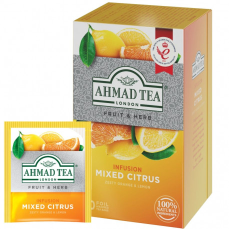 Herbal tea AHMAD citrus mixture 20 pcs in an envelope
