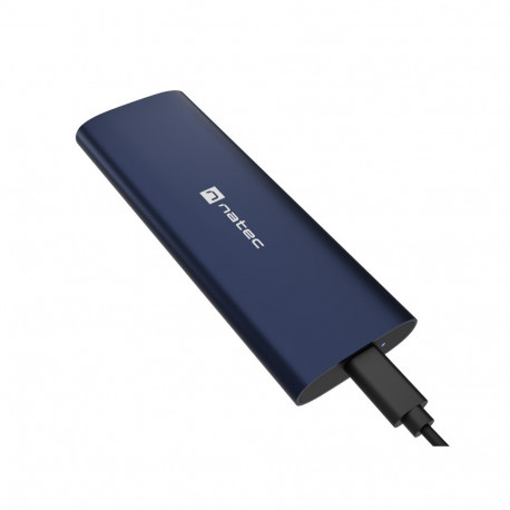 Natec väline SSD-korpus Rhino M.2 NVME Lite USB-C Gen 2, pooljuhtketta liides NVMe, terasne mereväes