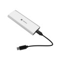 Natec | Rhino M.2 NVME Lite USB-C External, Gen 2 Steel Arctic Silver | Solid-state drive interface 