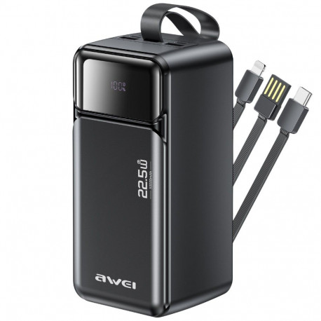 Akupank 50000mAh 22,5W PA-107 PD 3xUSB