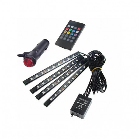 ZD65A Oświetlenie wnętrza auta rgb4x9led