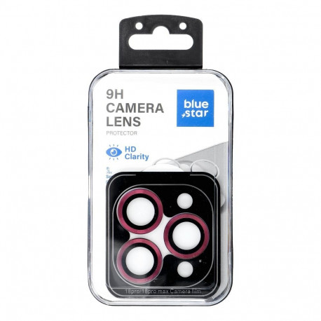 Camera Lens Protector BLUE STAR Easy Install for IPHONE 18 PRO / 18 PRO MAX dark cherry
