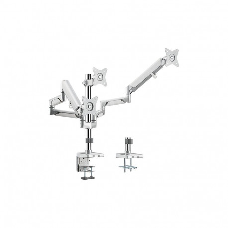 "LogiLink BP0090 Tischhalterung 17'-32' 21KG 3 Monitore Silver"