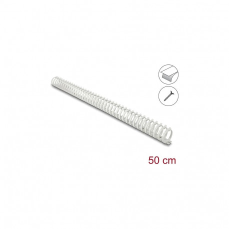 "Delock Kabelkanal Flexibel selbstklebend schraubbar 34 x 35 mm - Länge 50 cm grau"