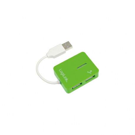 "HUB 4x LogiLink Smile green"
